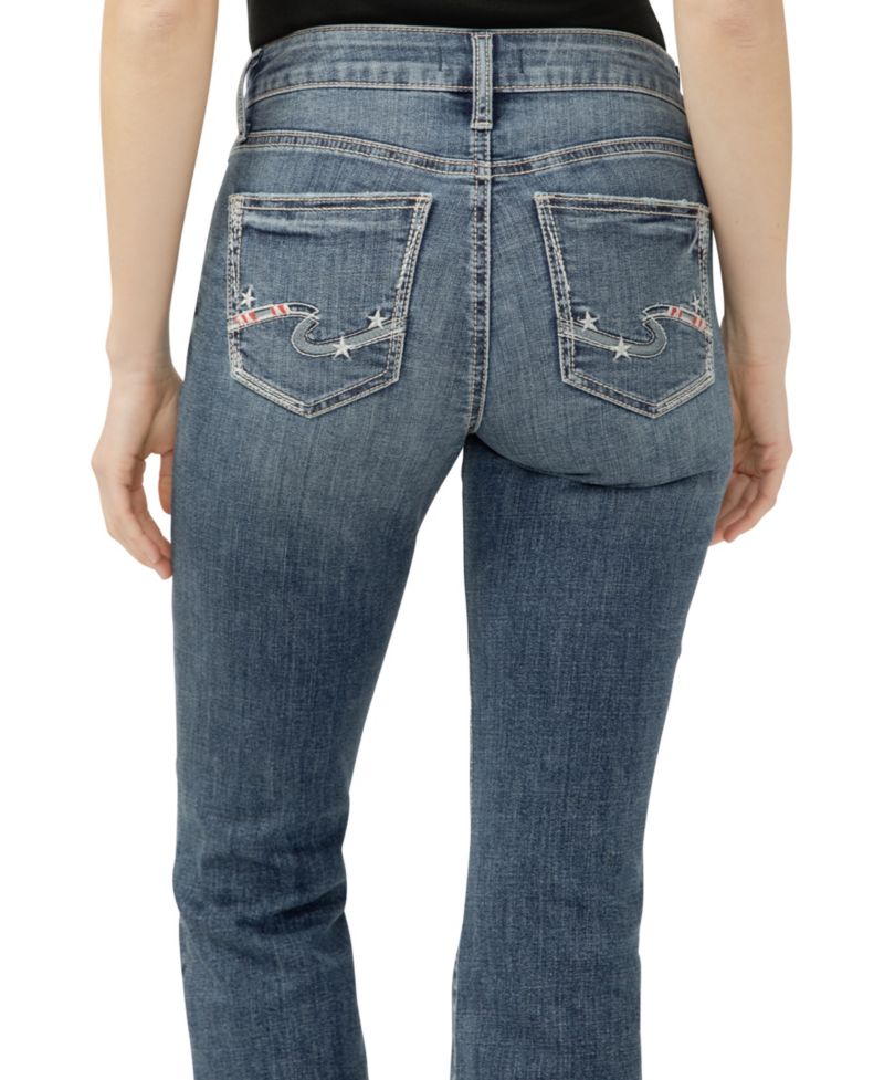 Women's Suki Mid Rise Curvy Fit Flare Jeans