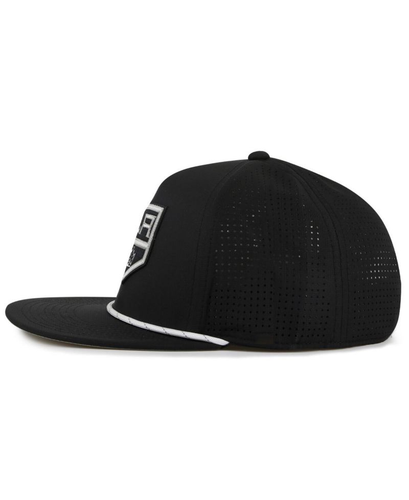 Men's Black Los Angeles Kings Buxton Pro Tech Adjustable Hat