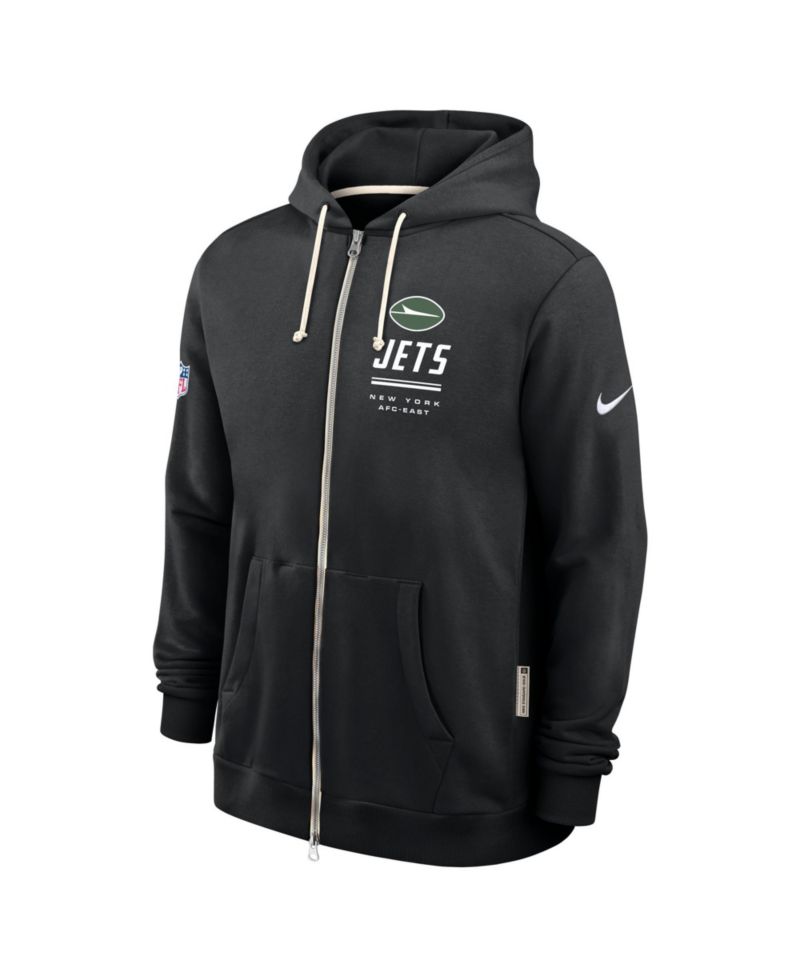 Men's New York Jets Quarterback Scramble Loose-Fit Full-Zip Hoodie