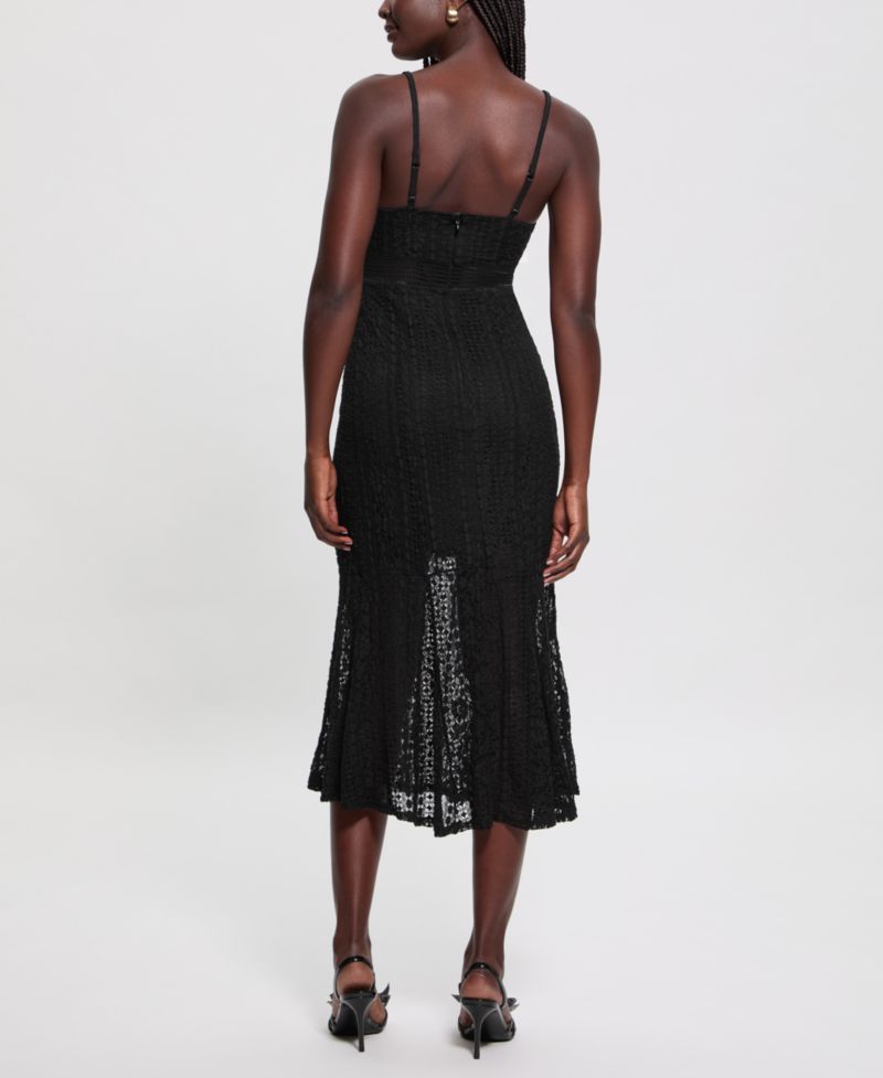 Women's Sleeveless V-Neck Midi Dress