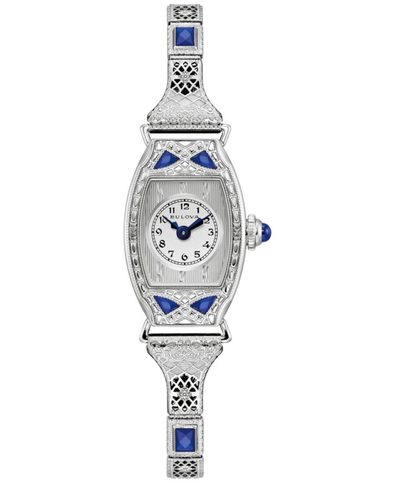 150th Anniversary Women's Art Deco Miss America Stainless Steel Expansion Bracelet Watch 18mm