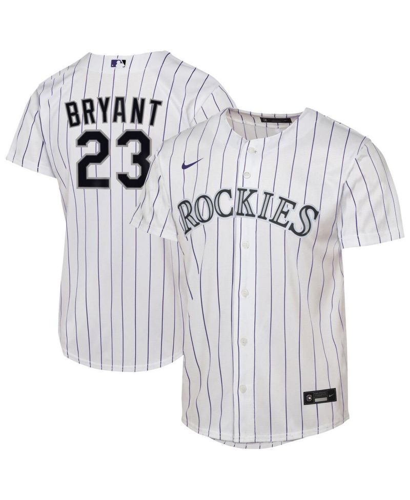 Big Boys and Girls Kris Bryant White Colorado Rockies Home Replica Player Jersey