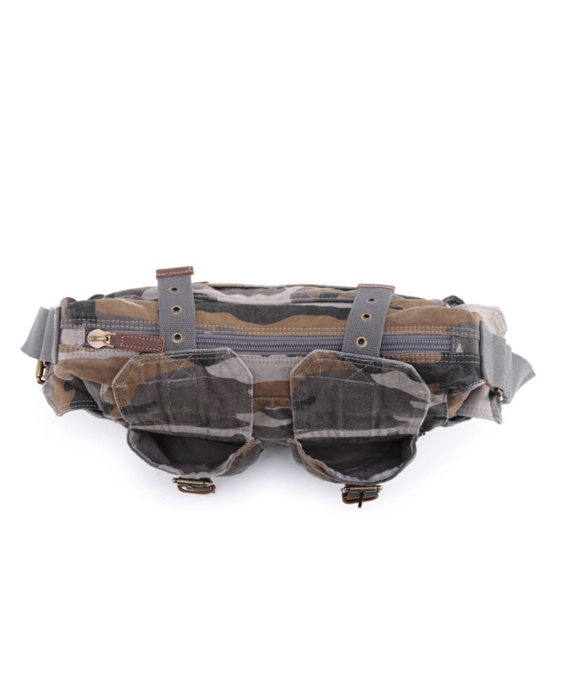 Camo Canvas Messenger Bag