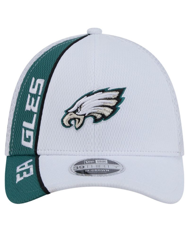Men's White/Midnight Green Philadelphia Eagles Dash 39THIRTY Flex Hat