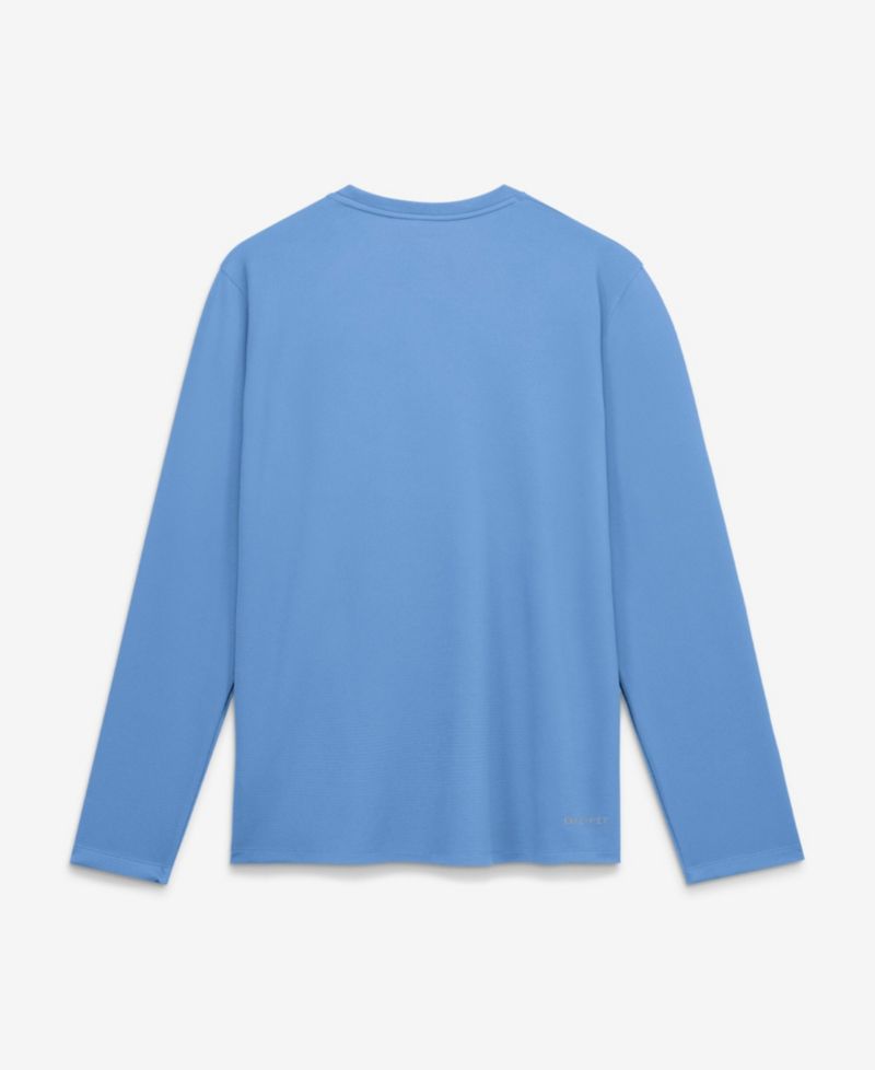 Men's Carolina Blue North Carolina Tar Heels 2026 Sideline Coaches UV Dri-FIT Long Sleeve Shirt