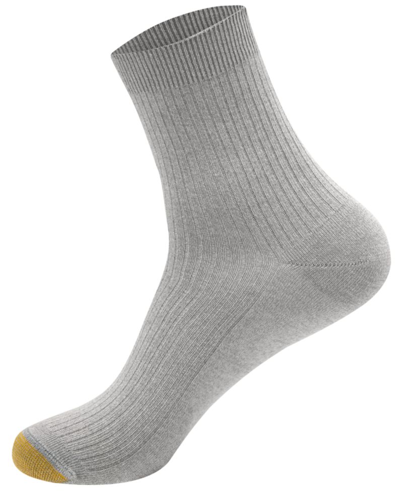 Women's Ribbed Mid-Calf Crew Socks, 6-Pack