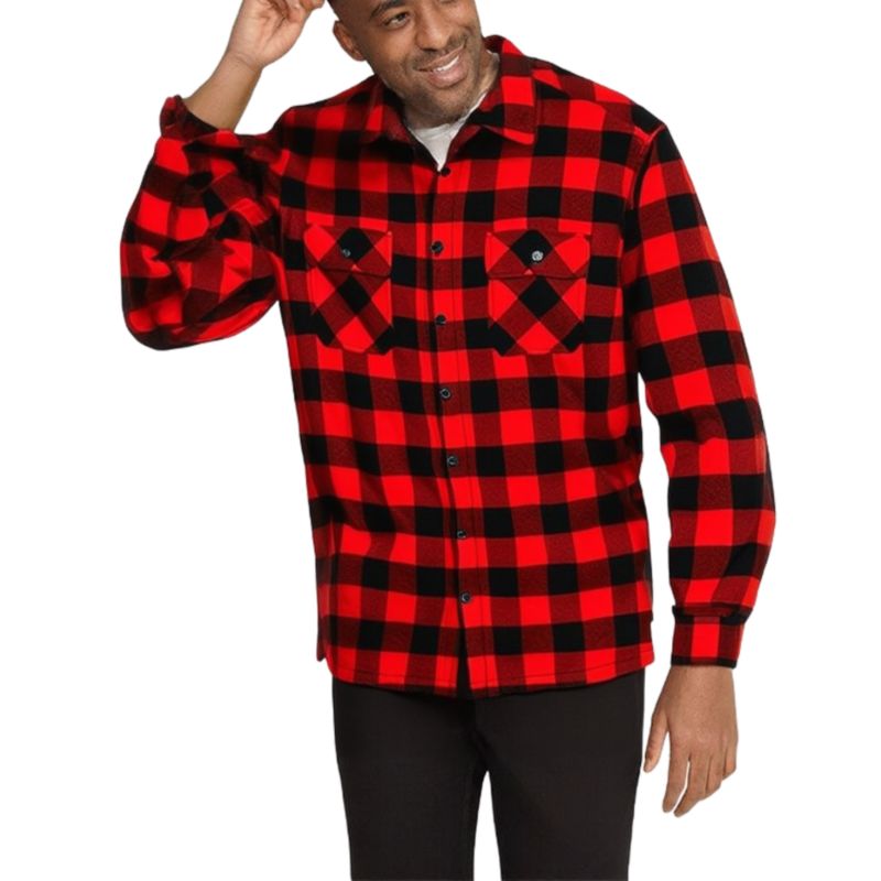Men's Fleece Sherpa Shirt Jacket