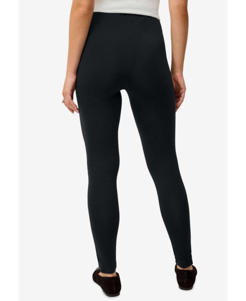 Plus Size Cotton Spandex Full Length Leggings