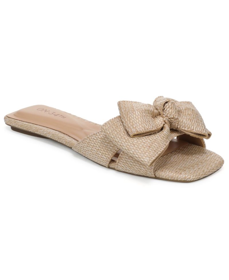 Women's Jazminn Bow Slip-On Slide Flat Sandals