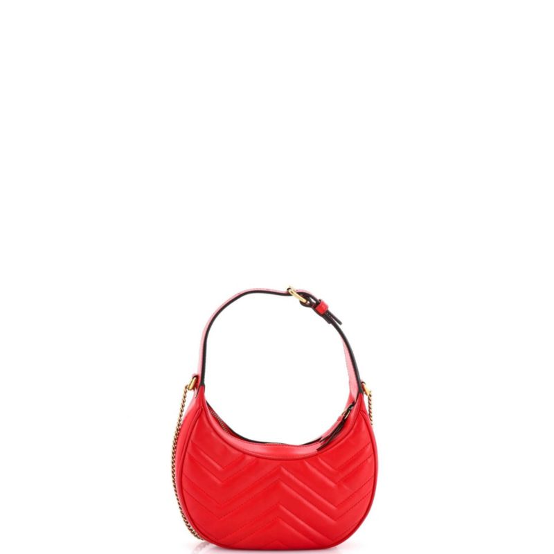 Mini GG Marmont Half Moon Hobo Matelasse Leather