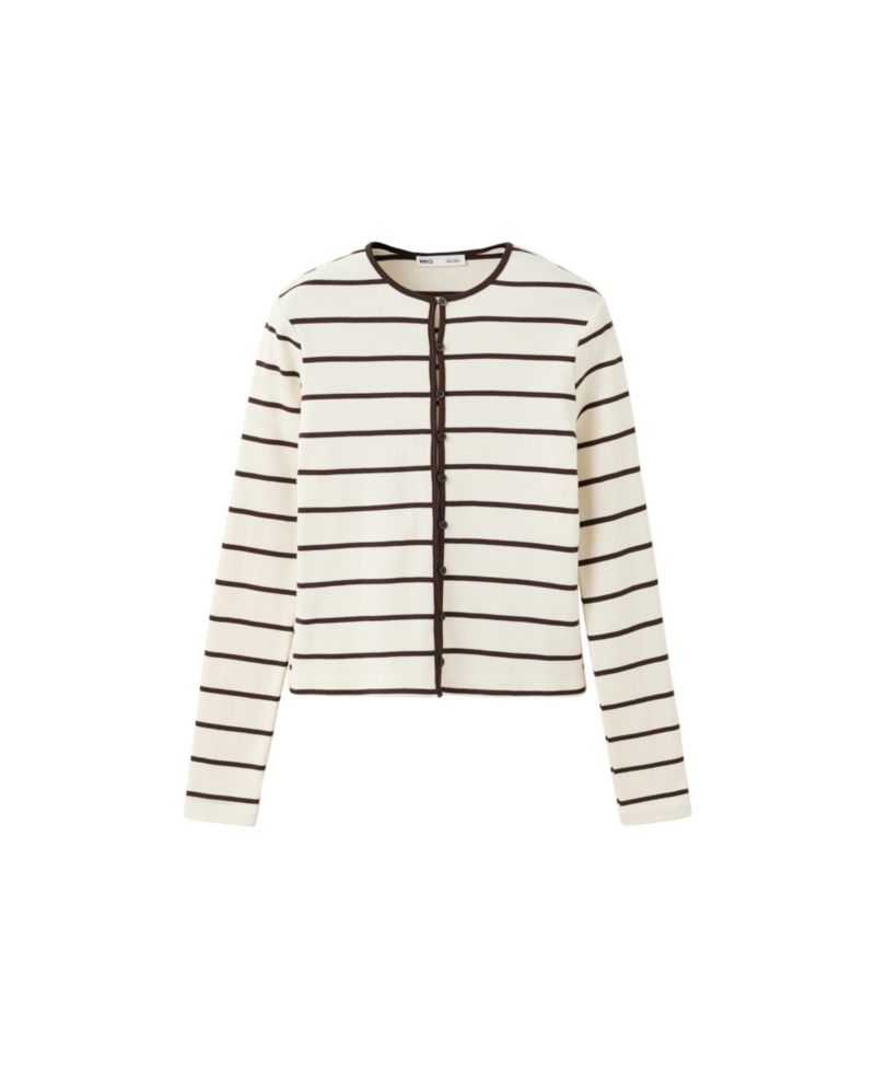 Women's Striped Lightweight Knit Cardigan