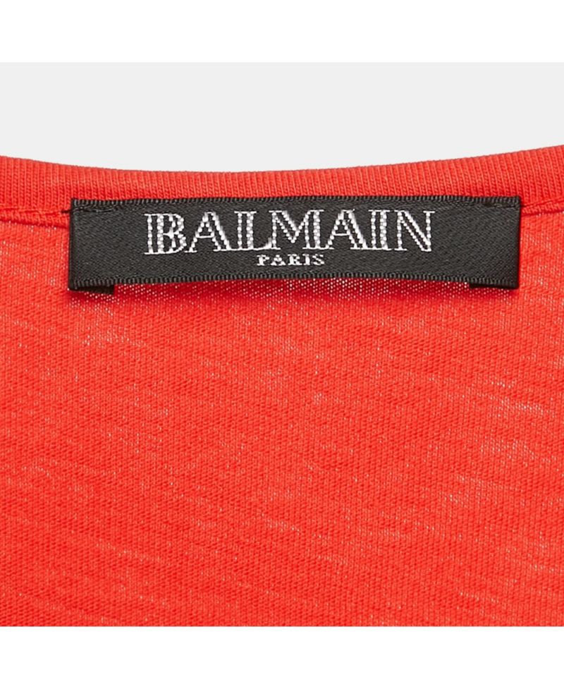 Women's Red Logo Print Cotton Knit Button Front Sleeveless