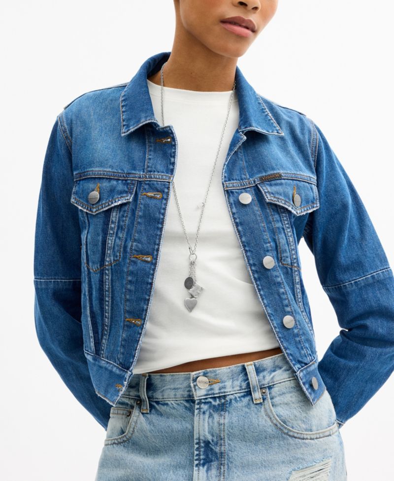 Silver Runway Heart Charm Necklace