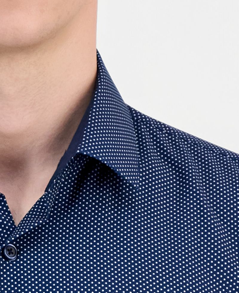 Men's Slim-Fit Performance Four-Way Stretch Dress Shirt