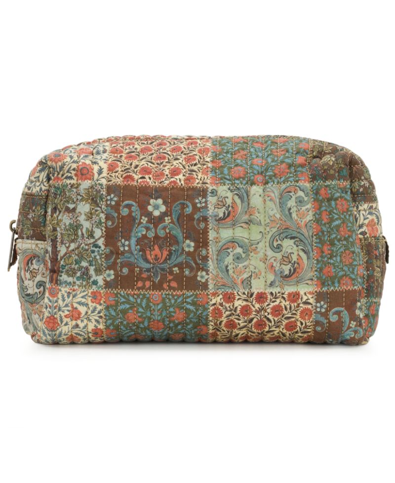 Rune Quilted Cotton Cosmetic Case