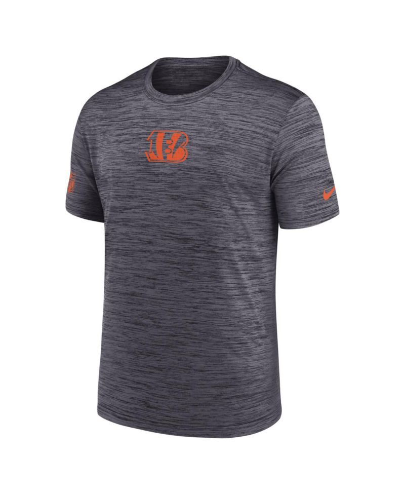 Men's Black Cincinnati Bengals Big & Tall Sideline Velocity Performance T-Shirt
