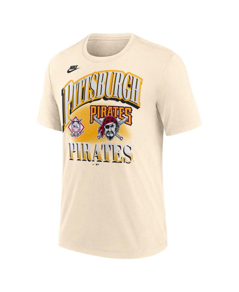Men's Natural Pittsburgh Pirates Vintage Tri-Blend T-Shirt