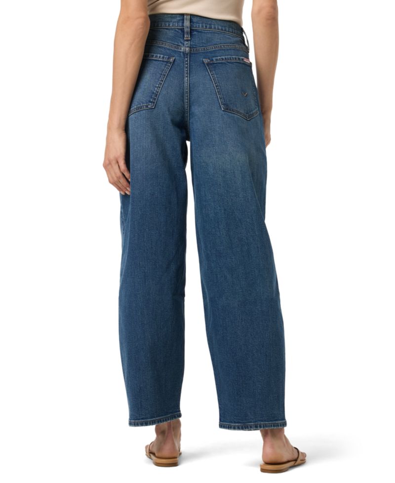 Women's High-Rise Wide-Leg Barrel-Leg Jeans