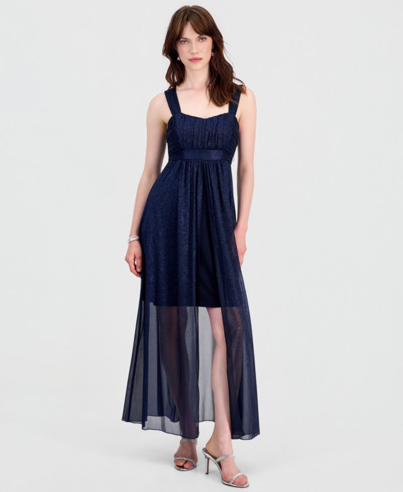 Women's Sweetheart-Neck High-Low Cocktail Dress
