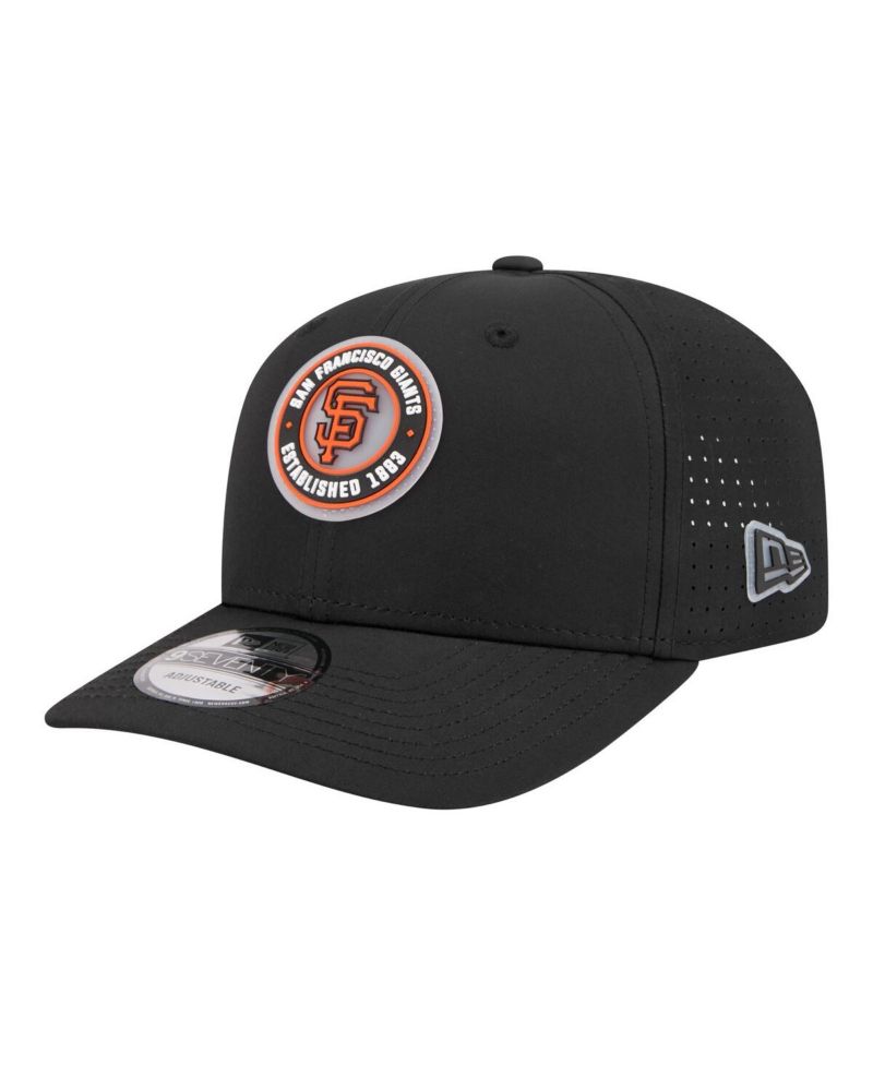 Men's Black San Francisco Giants Circle 9SEVENTY Adjustable Hat