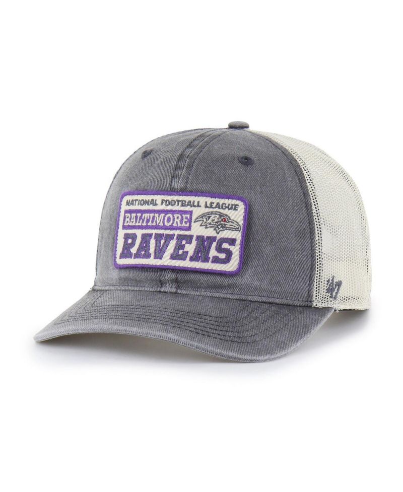 Men's Charcoal Baltimore Ravens Canteen Relaxed Trucker Adjustable Hat
