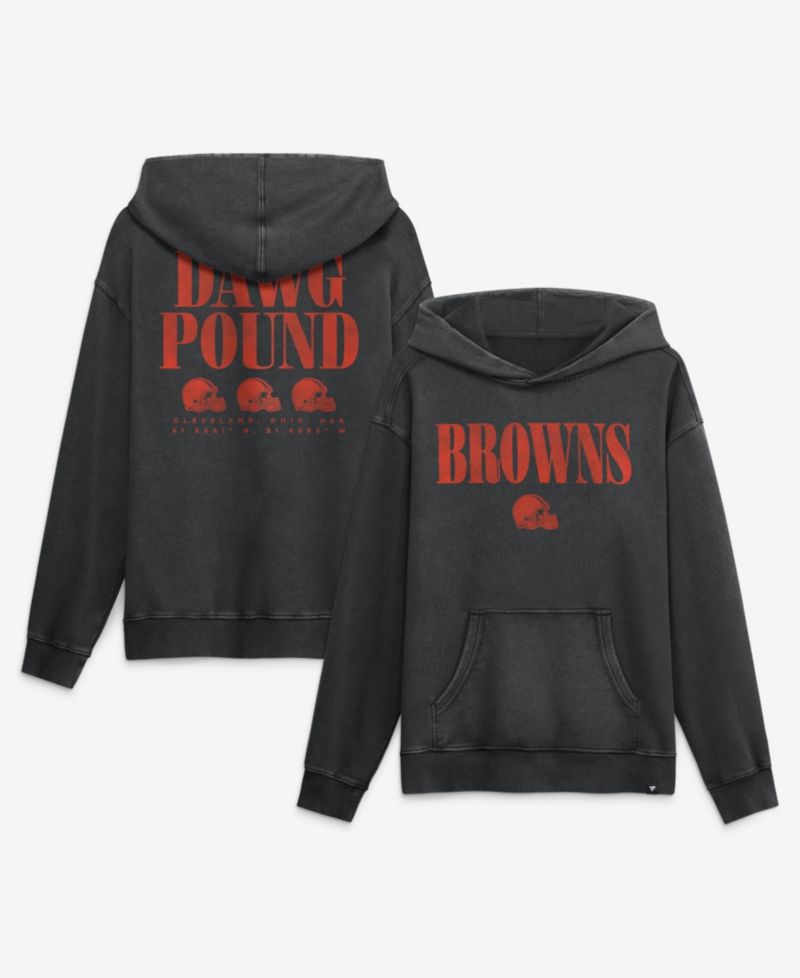 Men's Black Cleveland Browns Relaxed Intense Rivalry French Terry Hoodie
