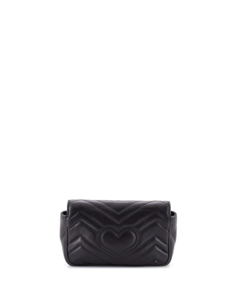 Super Mini GG Marmont Flap Bag Matelasse Leather