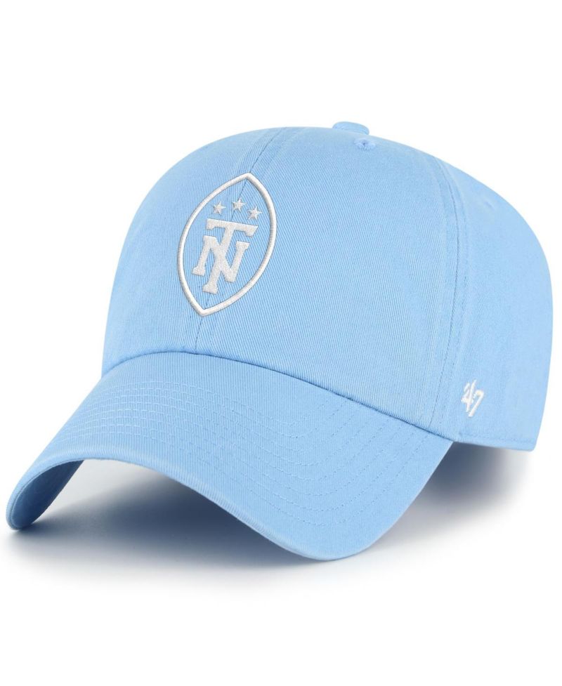 Men's Light Blue Tennessee Titans Secondary Logo Clean Up Adjustable Hat