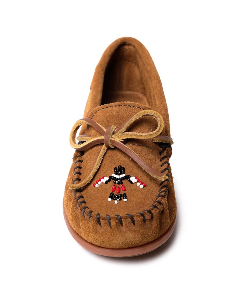 Little Girls Kids' Thunderbird Animikii Suede Beaded Moccasins