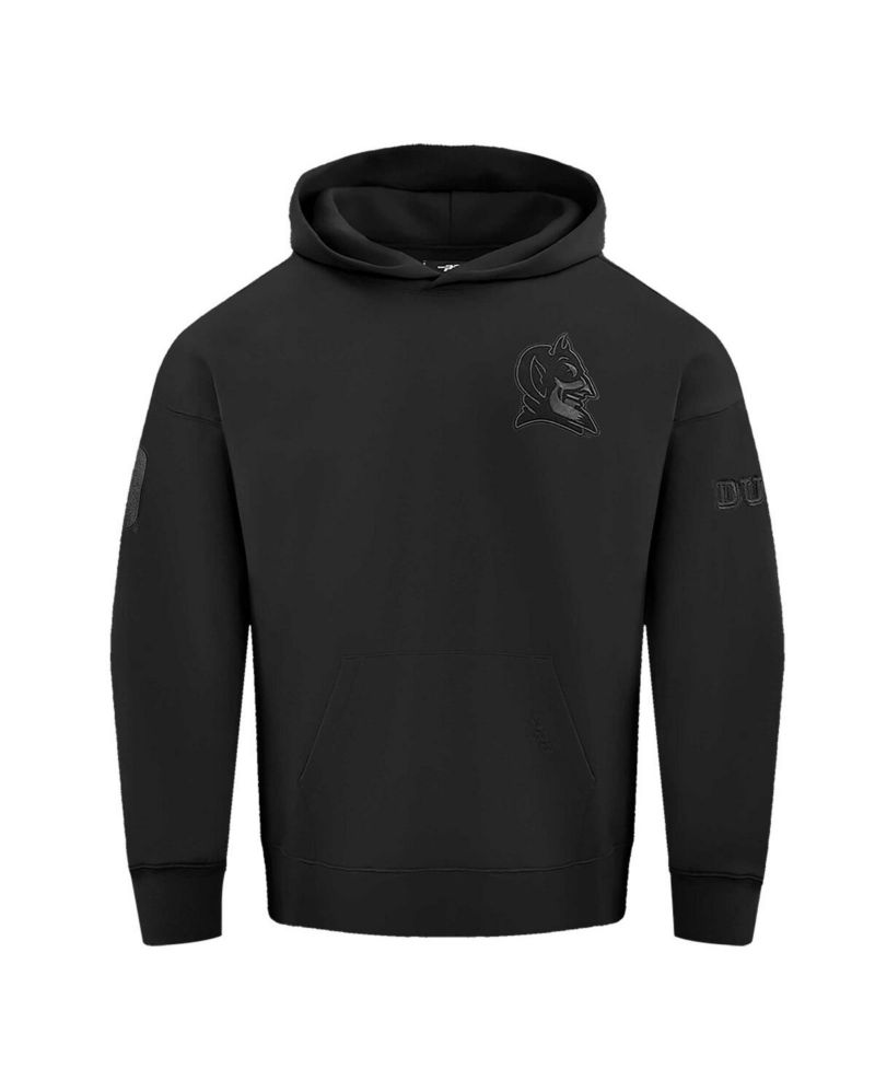 Men's Black Duke Blue Devils Neutral Pullover Hoodie
