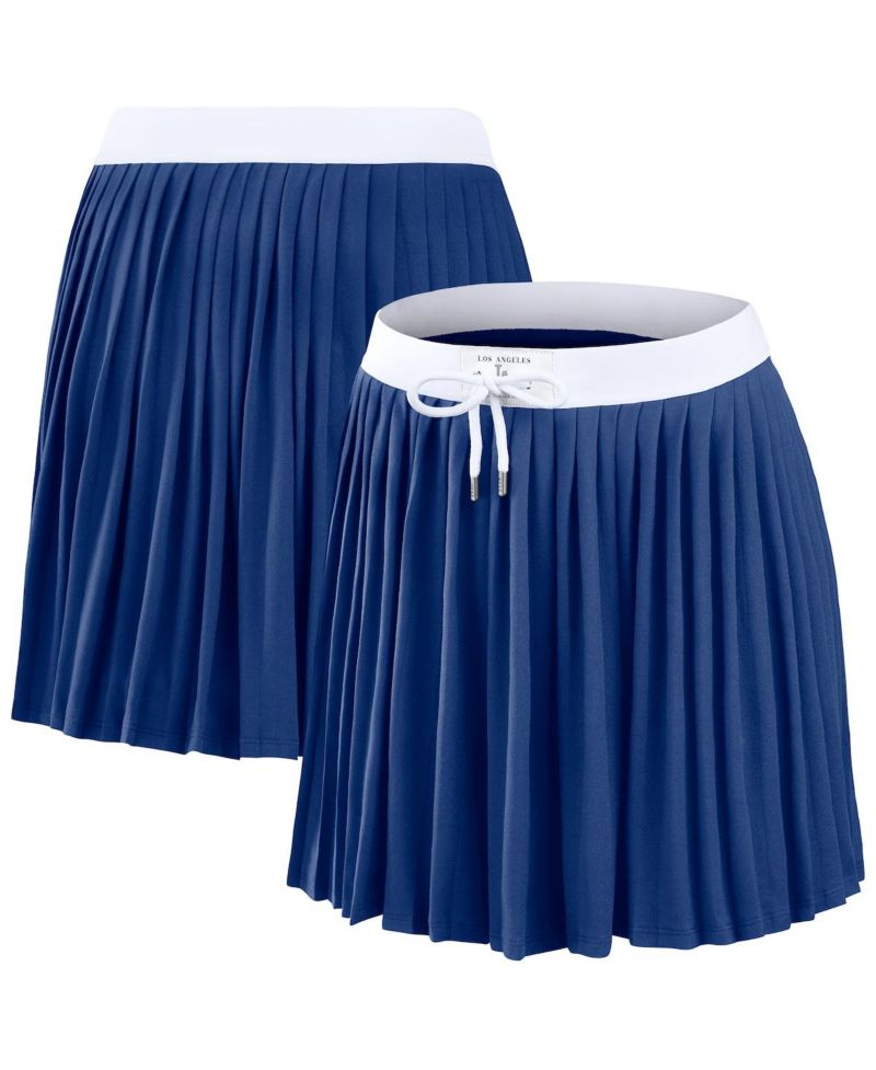 Women's Royal Los Angeles Dodgers Pleated Skort
