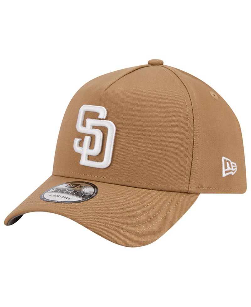 Men's Khaki San Diego Padres A-Frame 9FORTY Adjustable Hat