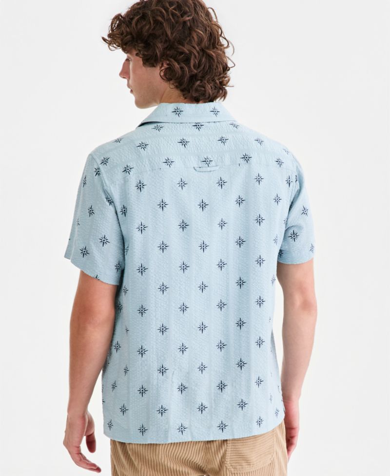 Men's Carlos Printed Short-Sleeve Camp Shirt
