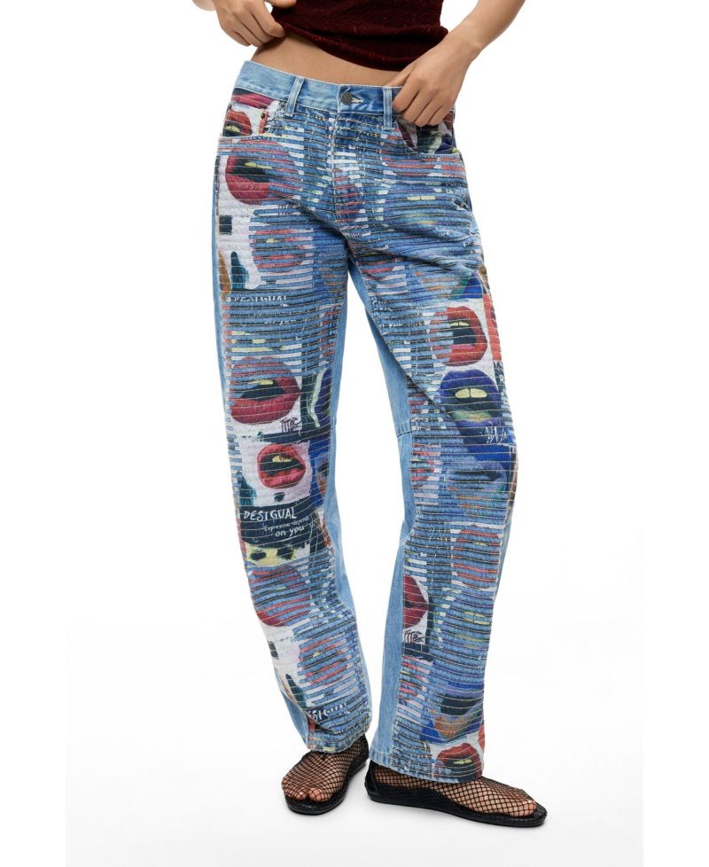 Women's Printed balloon jeans