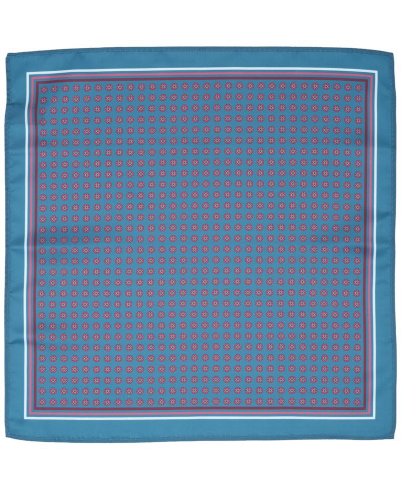 Men's Floral Geo Pocket Square