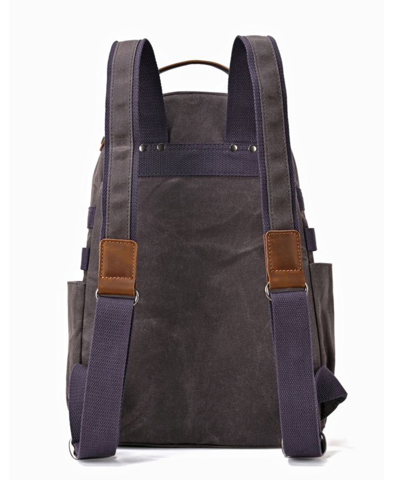 Mountain Leaf Utility Bee-Wax Canvas Backpack