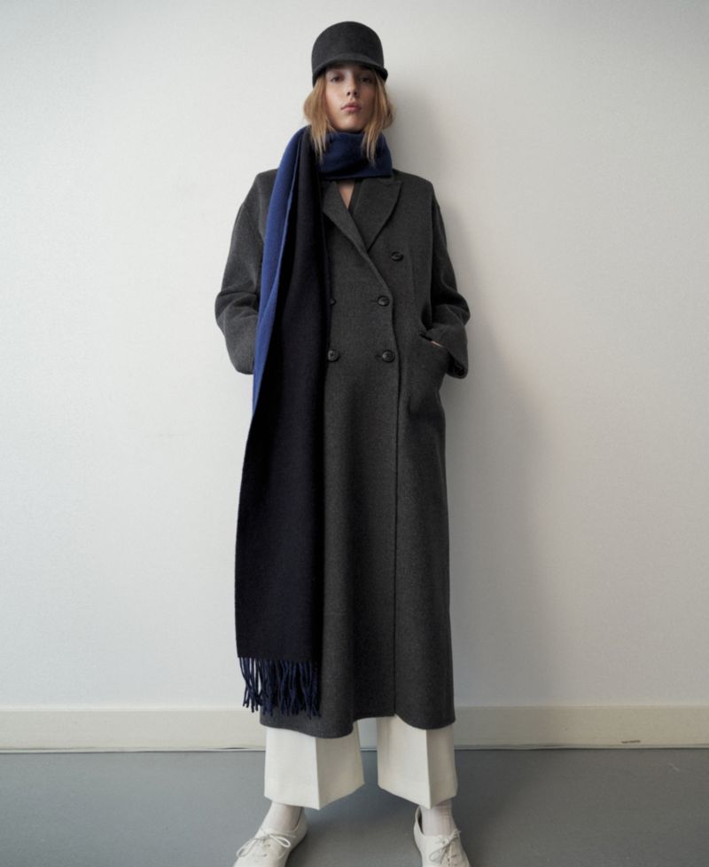 Women's Selection Wool-Cashmere Blend Long Double-Breasted Coat