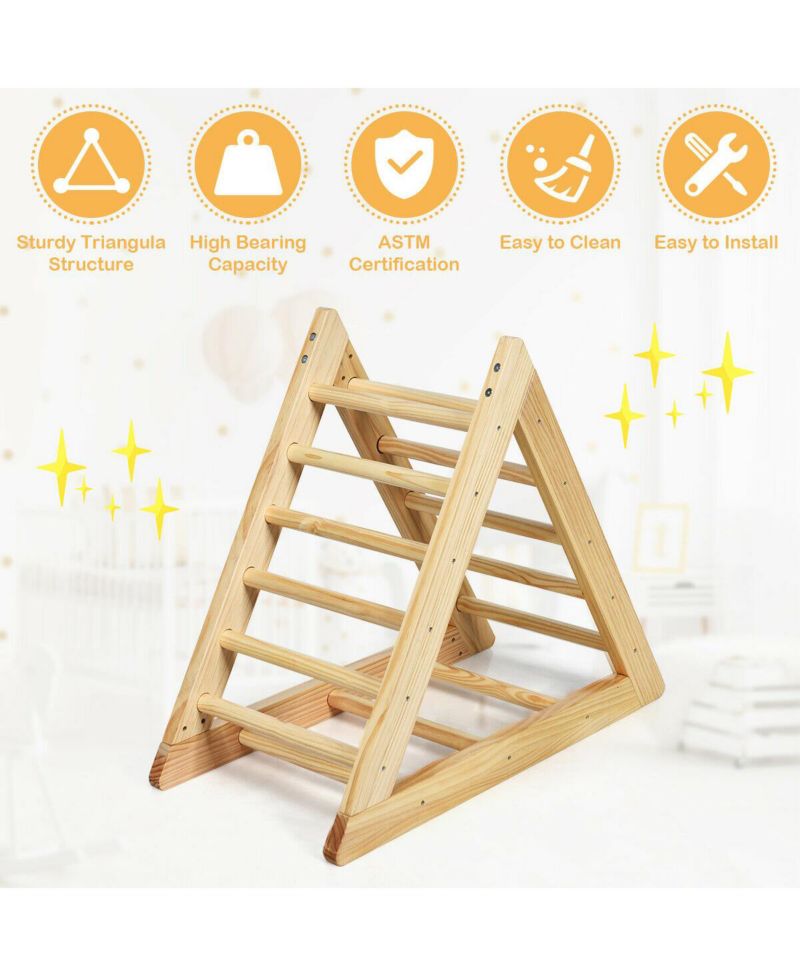 Toddler Wooden Triangle Climber
