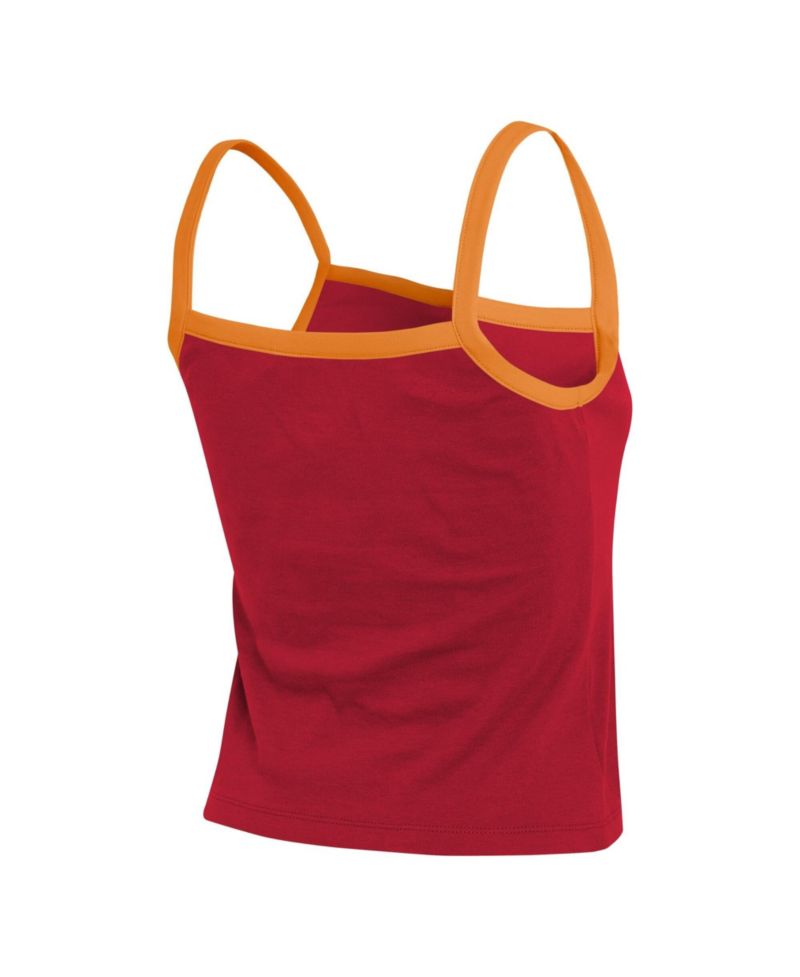 Women's Red Tampa Bay Buccaneers Color block Tank Top