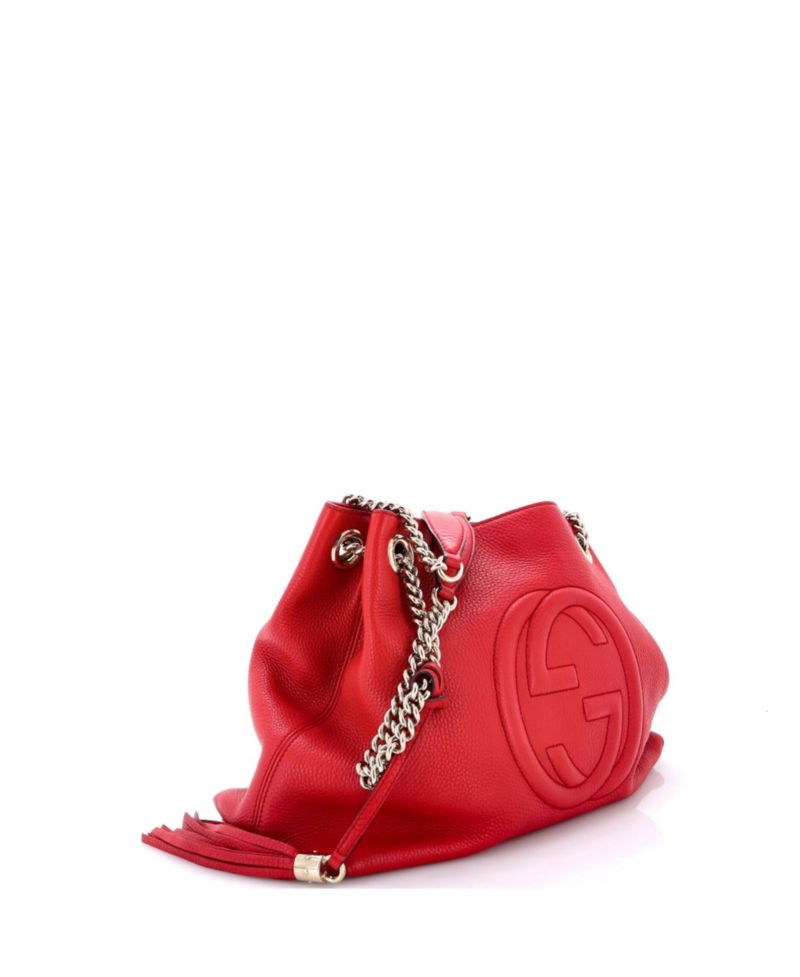 Medium Soho Chain Strap Shoulder Bag Leather