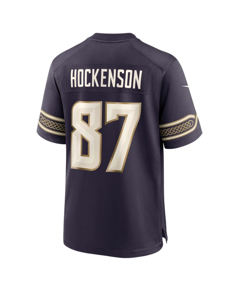Men's T.J. Hockenson Purple Minnesota Vikings 2026 Rivalries Collection Game Jersey