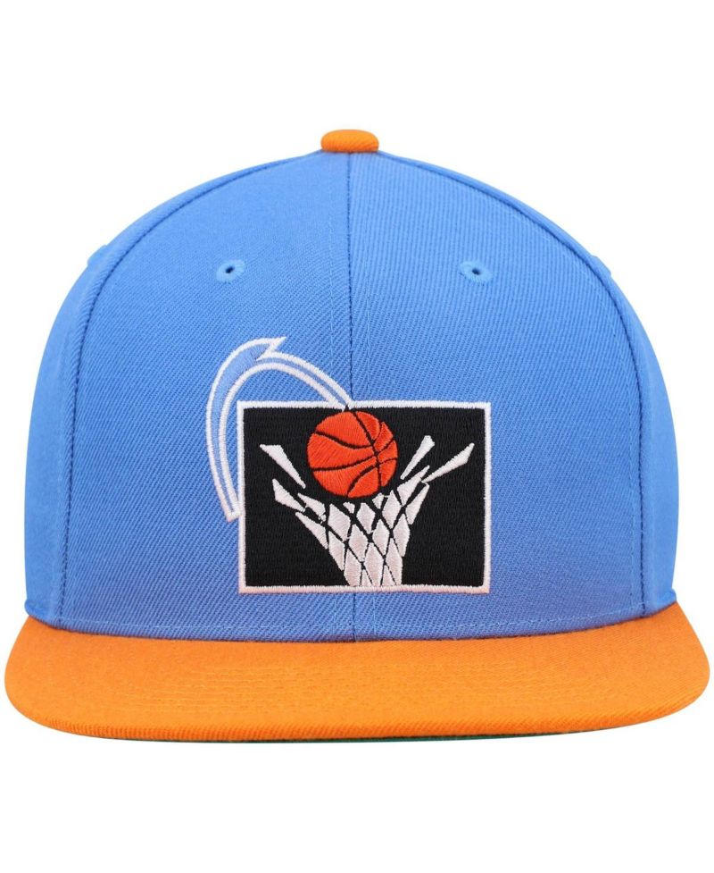 Men's Blue and Orange Cleveland Cavaliers Hardwood Classics Team Two-Tone 2.0 Snapback Hat