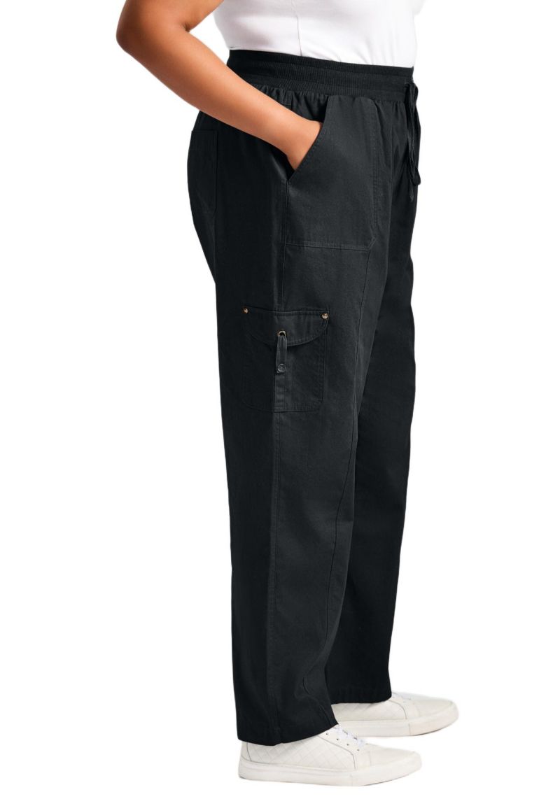 Women's Plus Size Cotton Cargo Pant