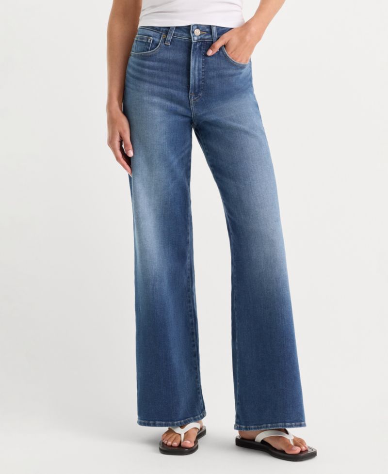 Women's Soft Tech Good Waist Palazzo Ankle Jeans