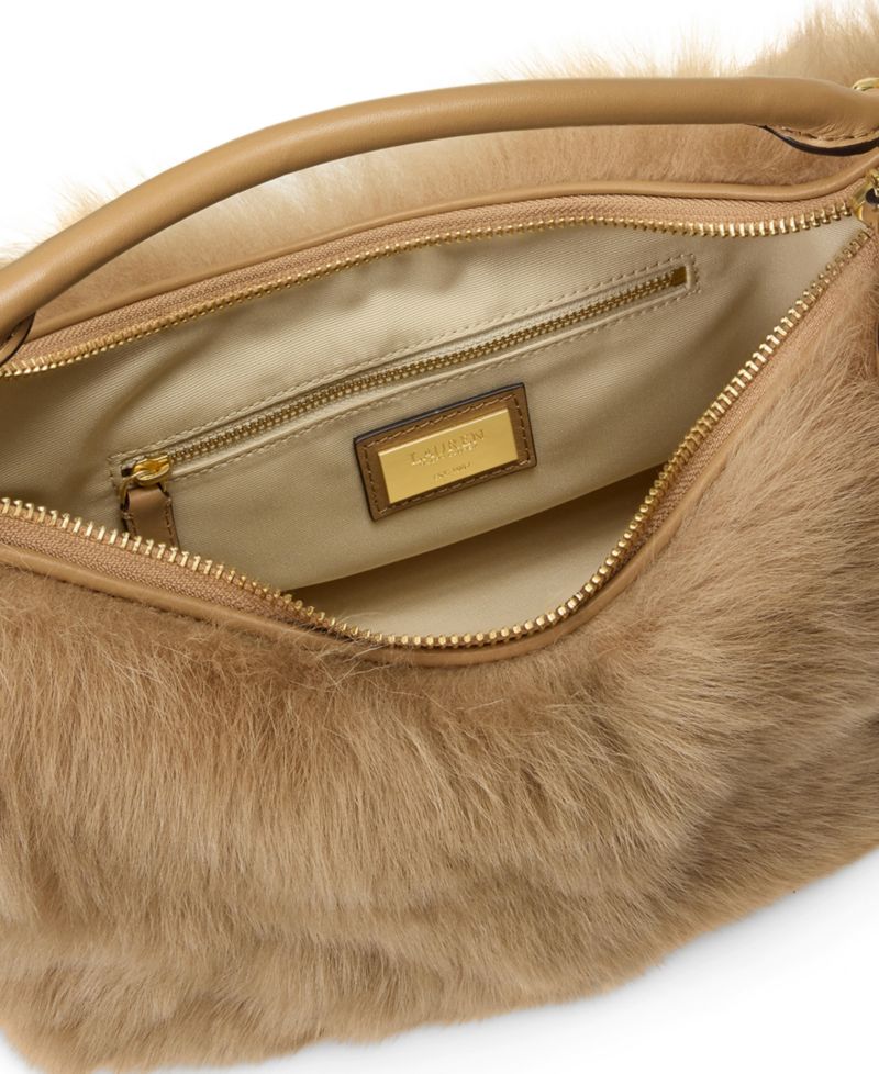 Blaike Shearling Small Shoulder Bag
