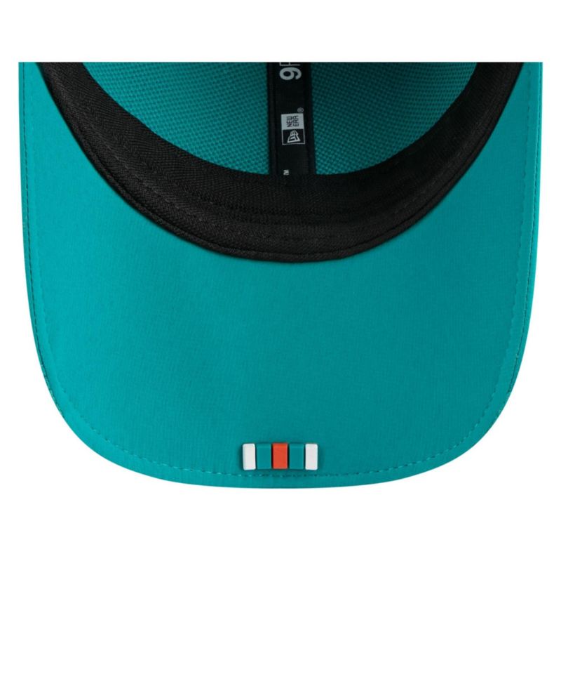 Men's Aqua Miami Dolphins 2025 Sideline Throwback M-Crown 9FORTY Adjustable Hat
