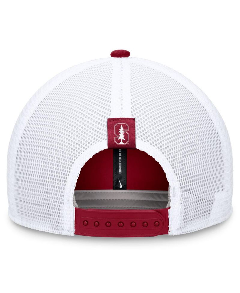 Men's Cardinal/White Stanford Cardinal 2024 Sideline Trucker Adjustable Hat