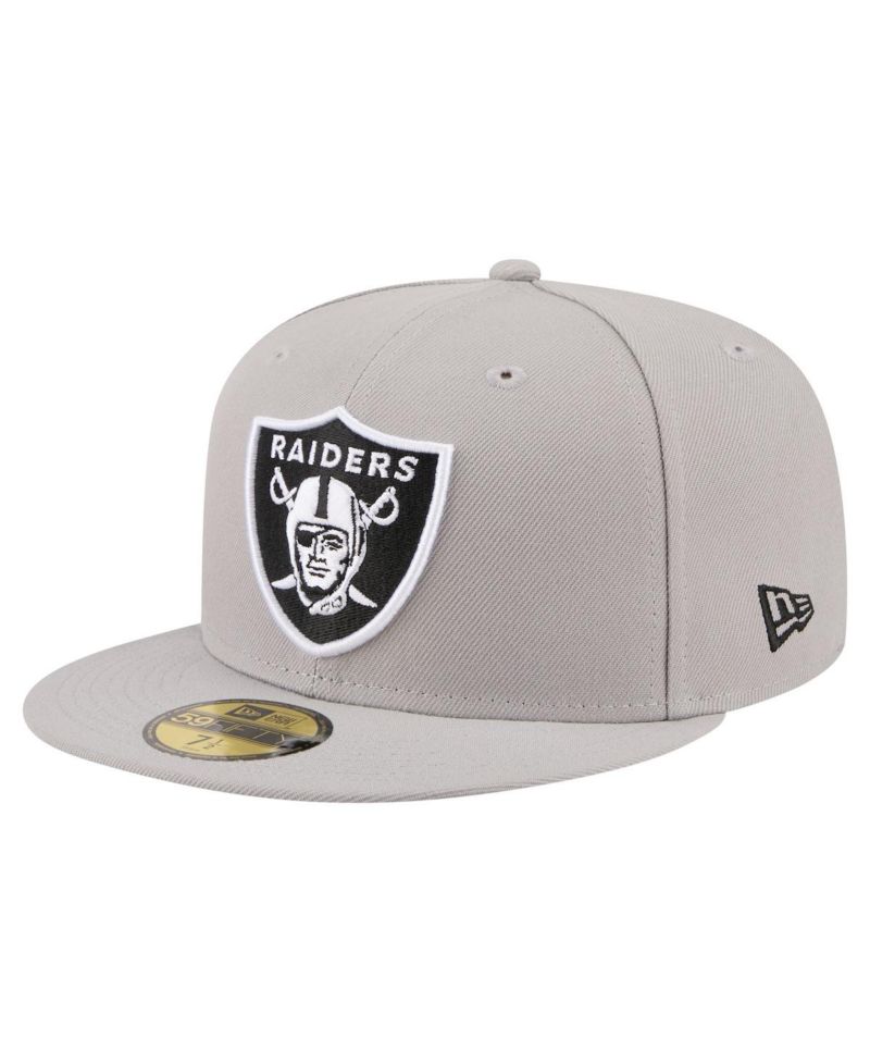 Men's Gray Las Vegas Raiders 59FIFTY Fitted Hat