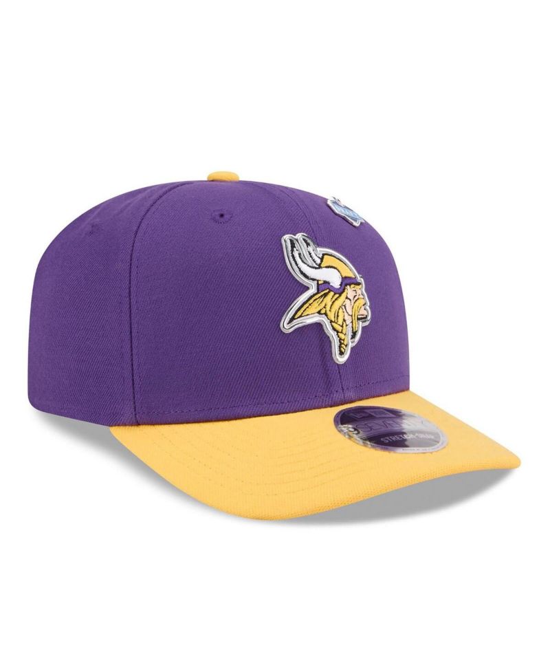 Men's Purple/Gold Minnesota Vikings 2026 NFL Draft 9SEVENTY Adjustable Hat