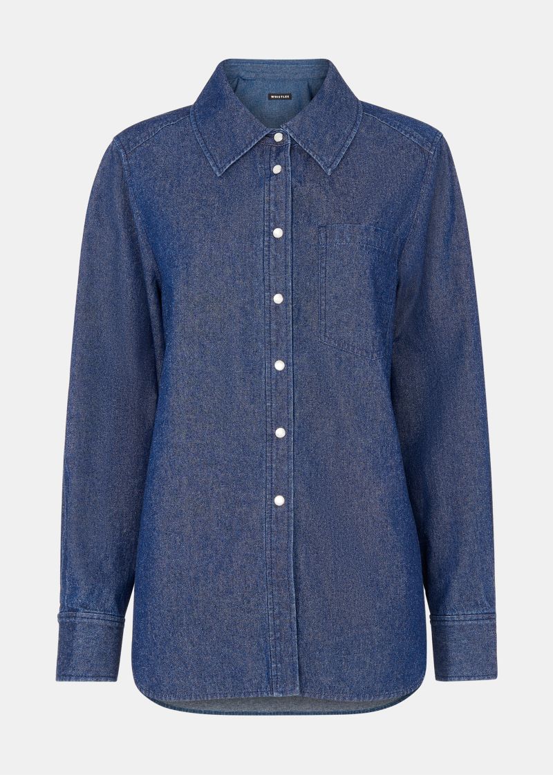 Women's Pocket Detail Cotton Shirt